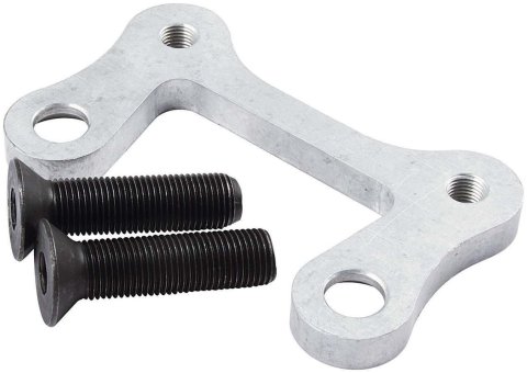 Allstar Performance Aluminum Caliper Brackets ALL55070 Brake Brackets, Aluminum, Natural, Driver Side Front, Passenger Side Front, Each