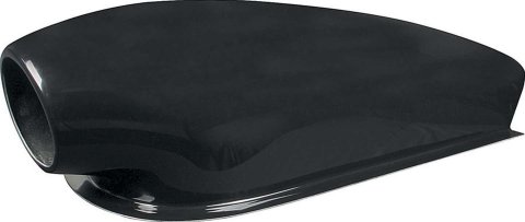 Allstar Performance Aero Scoops ALL23280 Hood Scoop, Style, Functional, Quick-release, Fiberglass, Black Gelcoat, Round Opening, Each