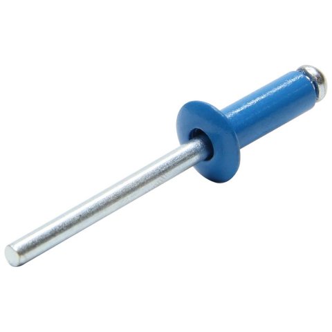 Allstar Performance Small Head Rivets ALL18004 Rivets, Blue, Steel, Aluminum, Size 3/16 in., Diameter 3/8 in., Grip Range 0.250-0.375 in., Set of 250.