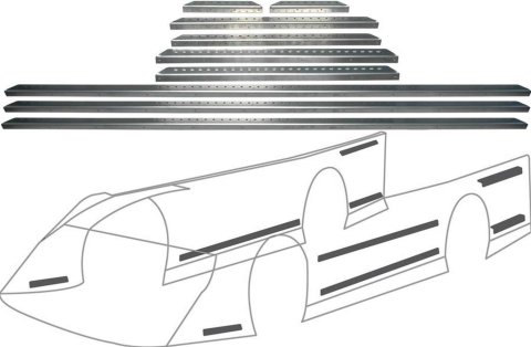 Allstar Performance Body Brace Kits ALL23107 , Aluminum Kit