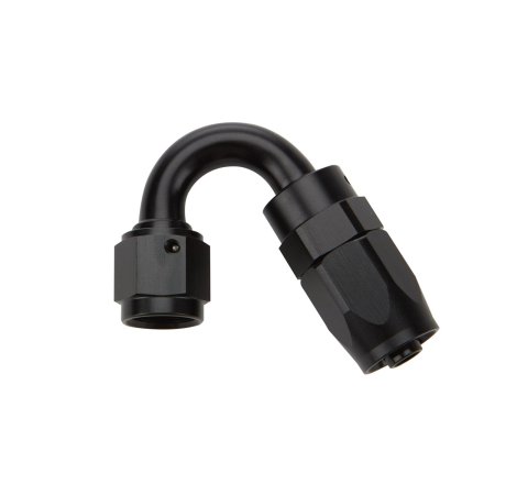 Allstar Performance Hose Ends ALL49372 Fitting, End, 150 Degree, -6 AN to -6 AN Female, Aluminum, Black, Each