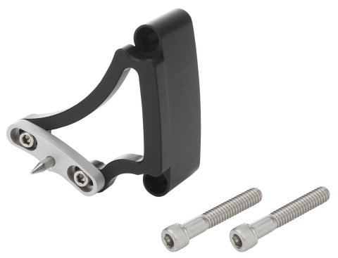 Allstar Performance Adjustable Timing Pointers ALL90023 Pointer, Billet Aluminum, Black Anodized, Adjustable, 6.25 in. Balancer, Chevy, Small Block, Each