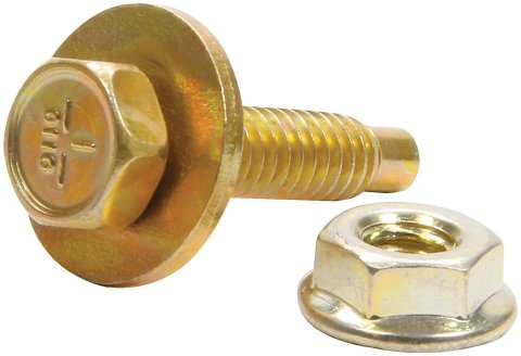 Allstar Performance Body Bolt Kits ALL18561-50 Bolts, Mount Type, Steel, Gold Anodized, 1/4 in.-20 Thread, 1 1/8 in. UHL, Set of 50