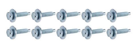 Allstar Performance Body Bolts ALL16555 Fasteners, Bolts, Hex Head, 1/4 in.-20 Thread Size, 1.125 in. Length, Steel, Silver, Set of 10