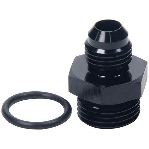 Allstar Performance Adapter Fittings ALL49832 and Adapters, Straight, Aluminum, Black Anodized, -4 AN Male AN, -6 AN O-ring Male AN O-ring, Each