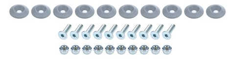 Allstar Performance Countersunk Bolt Kits ALL18685 Hardware, Kit Silver 10pk