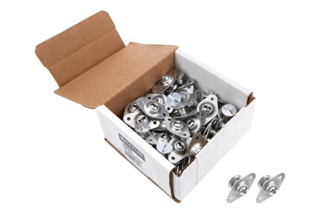 Allstar Performance Flush Head Self-Ejecting Button Fasteners ALL18999 Quick Fasteners, Fasteners, Aluminum, Cadmium Plated, 0.31 in. Shank Diameter, 0.45 in. Shank Length, Set of 50
