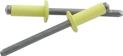 Allstar Performance Small Head Rivets ALL18138 Rivets, Blind Rivets, 3/16 in. Rivet, 3/8 in. Head, Aluminum/Steel, Yellow, Set of 250