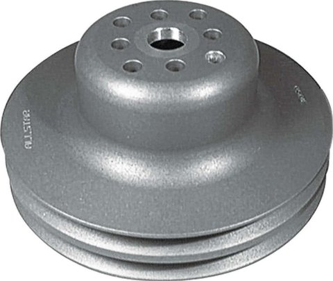 Allstar Performance Aluminum SB Chevy Reduction Pulleys ALL31040 Water Pump Pulley, V-Belt, 2-Groove, 6.625 in., Aluminum, Nitride, Chevy, Small Block, Short Pump, Each