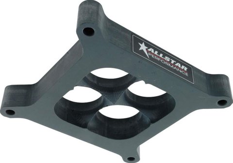 Allstar Performance Drag Hi-Flow 1 Inch Carburetor Spacer ALL25986 Spacer, Polymer, in. Thick, Tapered, 4-Hole, Square Bore, Each