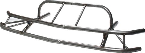 Allstar Performance Dirt Late Model Front Bumpers ALL22395 Bumper, Front, 2-piece, Tube Style, Steel, Natural, 34 in. Center To Center, Each