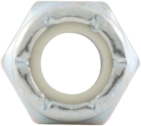 Allstar Performance Nylon Locking Hex Nuts ALL16060-10 Nuts, 1/4-28 in Threads, with Insert, Set of 10