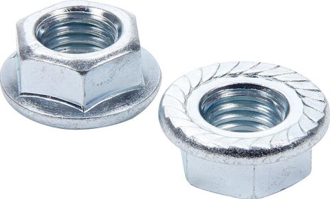 Allstar Performance Nuts ALL16045-10 serrated flange nuts, 5/8 in-11. 10-pack.