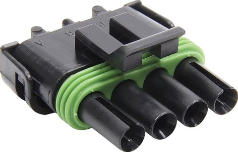 Allstar Performance Weatherpack Connector Housings ALL76294 Wiring Replacement Parts, Weatherpack, Housing, 4 Pin, Female, Each