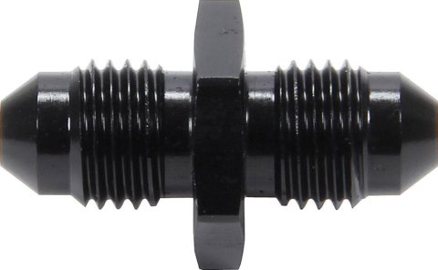 Allstar Performance AN Flare Adapter Fittings ALL50091 and Adapters, Fittings, Straight, Aluminum, Black, -4 Male AN/-4 Male AN, Each