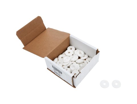 Allstar Performance Body Fasteners ALL18691-50 Fasteners, Plastic Countersunk Washer 1/4 in x 1 in, White