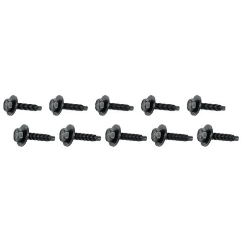 Allstar Performance Body Bolts ALL16553 Bolt, Steel, Black Oxide, 1/4 in.-20 Thread, 1 1/8 Length, Set of 10