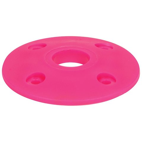 Allstar Performance Replacement Hood Pin Scuff Plates ALL18436 Components, Plates, 0.50 in. Diameter, Pink Plastic Have Recessed Mounting Holes, Set of 4