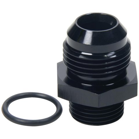 Allstar Performance Adapter Fittings ALL49853 and Adapters, Straight, Aluminum, Black Anodized, -12 AN Male AN, -10 AN O-ring Male AN O-ring, Each