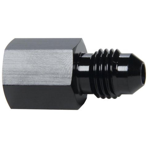 Allstar Performance Adapter Fittings ALL50202 and Adapters, Straight, Aluminum, Black Anodized, -4 AN Male AN, 1/8 in. NPT Female NPT, Each