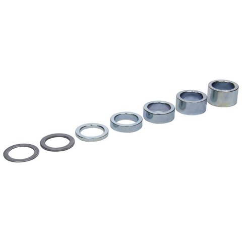 Allstar Performance Bump Steer Spacers ALL18601 Spacers, Steel, Natural, 0.625 in. I.D., Kit
