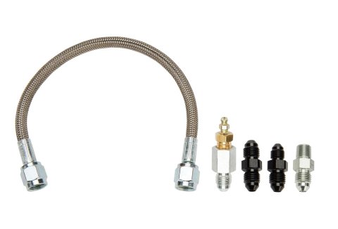 Allstar Performance Hydraulic Clutch Lines ALL46102 Remote Bleeders, Lines, -4 AN Inlet, -4 AN Outlet, -4 AN Hose, Braided Stainless, Sold as a Kit