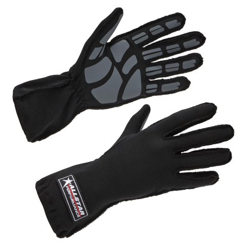 Allstar Performance Non-SFI Outseam Driving Gloves ALL913014 Gloves, Outseam, Non-SFI, Large, Single Layer, Black, Pair