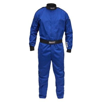 Allstar Performance Single-Layer Driving Suits ALL931023 Suit, One-Piece, Single Layer, Pyrovatex, Men's Medium Tall, SFI 3.2A/1, Blue, Each