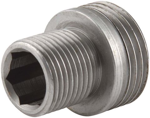 Allstar Performance Oil Filter Adapters ALL92003 Adapter, Filter, Steel, Natural, 3/4-16 in. Thread, Ford Small Block, Each