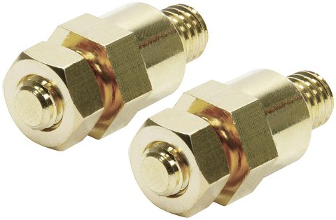 Allstar Performance Gold Battery Terminals ALL76122 Terminal, Side Mount-Style, Plated, Brass, Pair