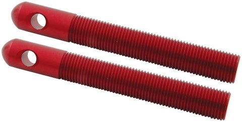 Allstar Performance Replacement Hood Pins ALL18508 Pins, Aluminum, Red Anodized, 1/2 in. Diameter, Pair