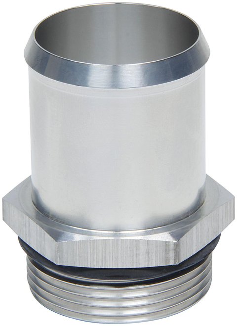 Allstar Performance Radiator Inlet Nipple to Straight Cut Fittings ALL30038 Fitting, Adapter, Hose Barb, Straight, Aluminum, Natural, -20 AN, 1 1/2 in. Hose Barb, Each
