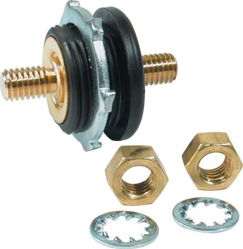Allstar Performance Battery Cable Thru-Studs ALL76142 Bulkhead Connector, Plastic, Each
