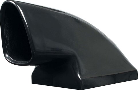 Allstar Performance Dragster Scoops ALL23270 Hood Scoop, Style, Functional, Quick-release, Fiberglass, Black Gelcoat, D-shaped Opening, Each