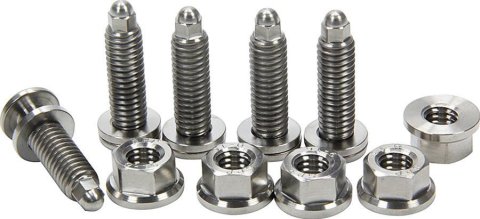 Allstar Performance Titanium Front Hub Bolt Kits ALL17004 Kit, Metric, Hardware, 3/8 in. -16, Sold As A Kit.