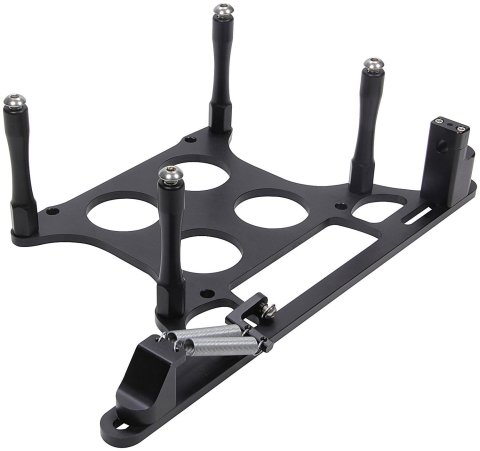 Allstar Performance Hood Scoop Tray Mounts ALL54304 Mounting Kits, Mount, 4500, Billet Aluminum, Black Anodized, Each