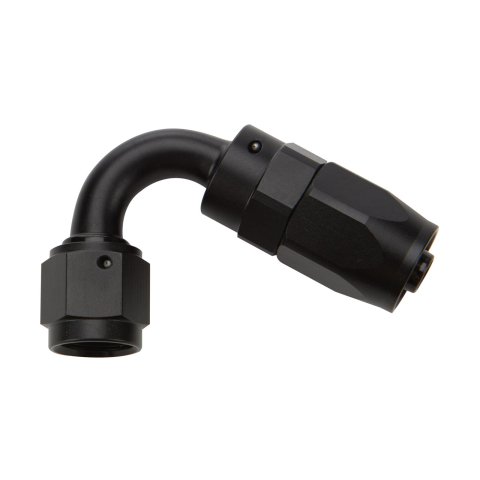 Allstar Performance Hose Ends ALL49364 Fitting, End, 120 Degree, -10 AN to -10 AN Female, Aluminum, Black, Each