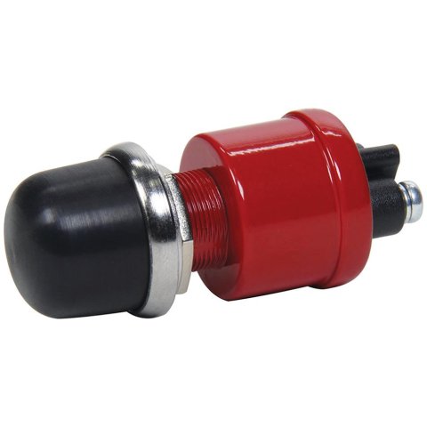 Allstar Performance Replacement Starter Buttons ALL99069 Switch, Push Button, Momentary, Ignition, Steel/Plastic, Zinc/Black, 10 Amps, Each