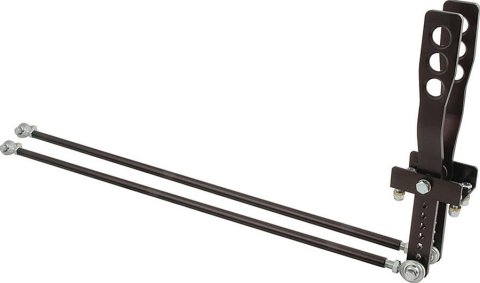 Allstar Performance Aluminum Shifter Assemblies ALL54120 Manual Shifter, Black Anodized, 2-Lever Model, Kit