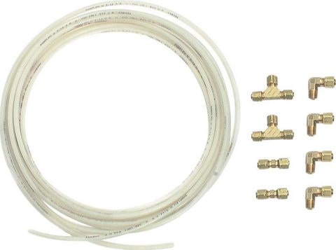 Allstar Performance Nylon Brake Line Kits ALL48030 Line, Nylon, 35 ft. Length, 3/16 in. Line, 1/8 in. NPT Fittings, Race Only, Kit