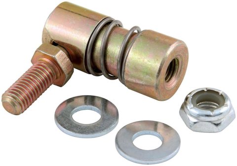 Allstar Performance Quick-Disconnect Rod Ends ALL54174 End, Throttle Linkage, Quick-Disconnect, 1/4 in. -28, Left Hand Threads, Steel, Natural, Each
