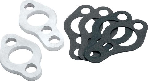 Allstar Performance Water Pump Spacers ALL31071 Spacer Kit, Pump, Aluminum, Natural, 1/4 in. Thick, Chevy, Small Block, Kit