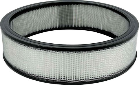 Allstar Performance Paper Air Filter Elements ALL26021 Element, Replacement, Round, Paper, White, 14 in. Diameter, 3.5 in. Tall, Each