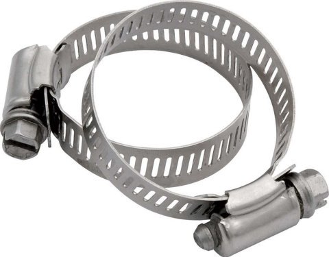 Allstar Performance Stainless Steel Hose Clamps ALL18336 Clamps, Steel, 2.250 in. Outside Diameter, Pair