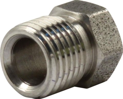 Allstar Performance Inverted Flare Nuts ALL50117 Tube Nuts, Flare, 1/4 in. Tube, 7/16-24 in. Nut, Stainless Steel, Natural, Set of 10