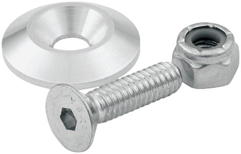 Allstar Performance Countersunk Bolt Kits ALL18630-50 kit includes specially designed aluminum washers which allow the socket head fasteners to