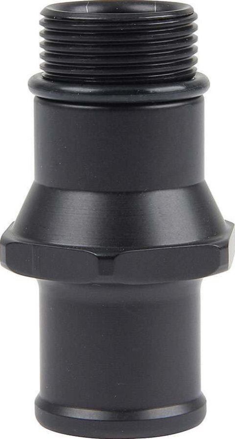 Allstar Performance Adapter Fittings ALL31135 Fitting, Adapter, Straight Cut to Hose Barb, Straight, Aluminum, Black Anodized, 1 1/4 in. -12, Hose Barb, Each