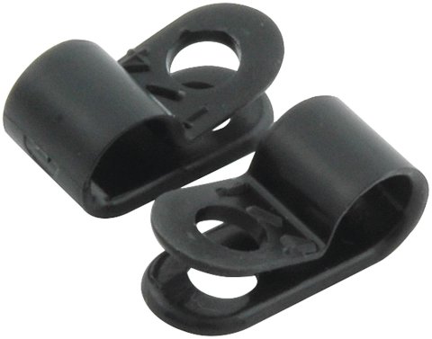 Allstar Performance Nylon Line Clamps ALL18310-50 Hose Mounting Clamps, Nylon, One 3/16 in. Diameter Hole, Set of 50