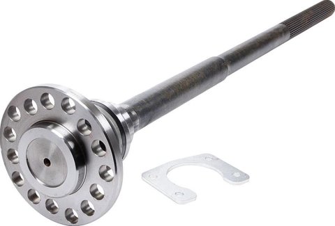 Allstar Performance Cut-to-Fit Flanged Axles ALL67501 Axle Shaft, Flanged, Cut-To-Fit, Bolt-in, 31-spline, Big Ford New Style Bearing, 1541 Carbon Steel, 29.500 in. Length, Ford 9 in., Each