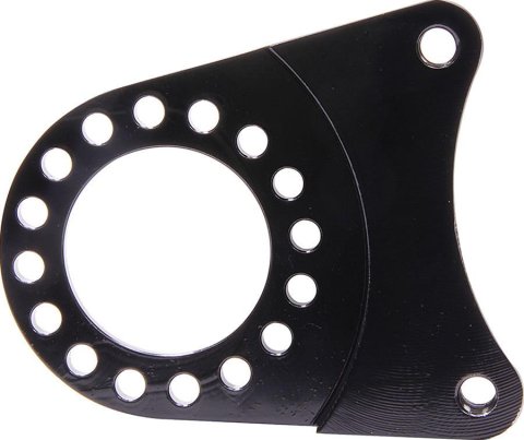 Allstar Performance Caliper Brackets ALL42137 Brake Mounting Brackets, Steel, Black, Fits 8-bolt Axle Tubes Only, Rear Left/Rear Right, Each